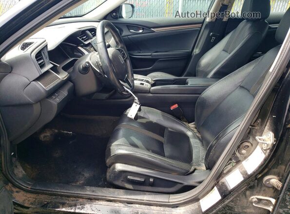 2HGFC1F92KH106723 2019 HONDA CIVIC Black Front interior view