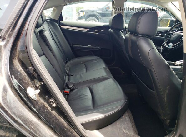 2HGFC1F92KH106723 2019 HONDA CIVIC Black Rear seats view