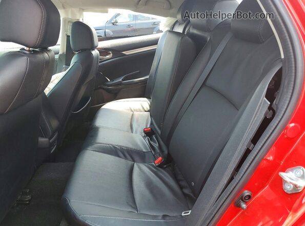 2HGFC1F93HH656604 2017 HONDA CIVIC Red უკანა სავარძლების ხედი