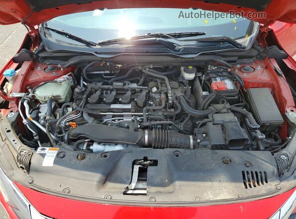2HGFC1F93HH656604 2017 HONDA CIVIC Red უკანა სალონის ხედი