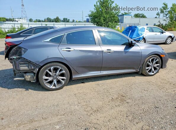 2HGFC1F93KH105600 2019 HONDA CIVIC Gray Rear right