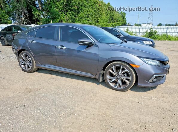 2HGFC1F93KH105600 2019 HONDA CIVIC Gray Front right