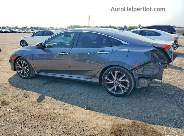 2HGFC1F93KH105600 2019 HONDA CIVIC Gray Rear left
