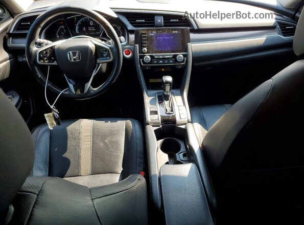 2HGFC1F93KH105600 2019 HONDA CIVIC Gray Dashboard view