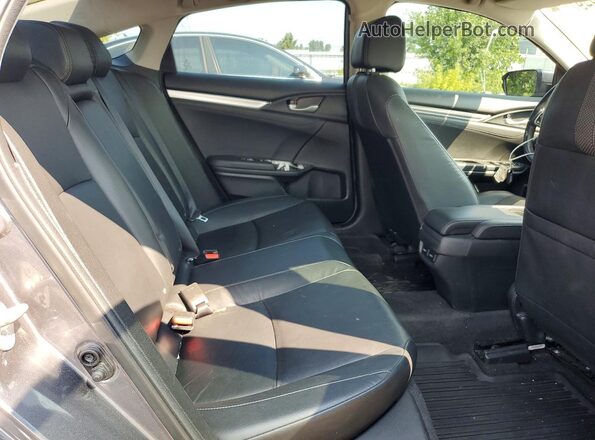 2HGFC1F93KH105600 2019 HONDA CIVIC Gray Rear seats view