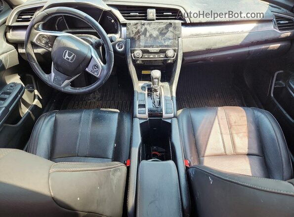 2HGFC1F95HH100570 2017 HONDA CIVIC Gray Dashboard view