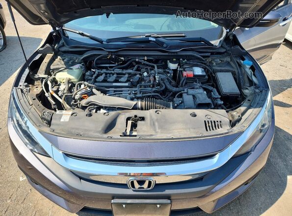 2HGFC1F95HH100570 2017 HONDA CIVIC Gray Rear interior view