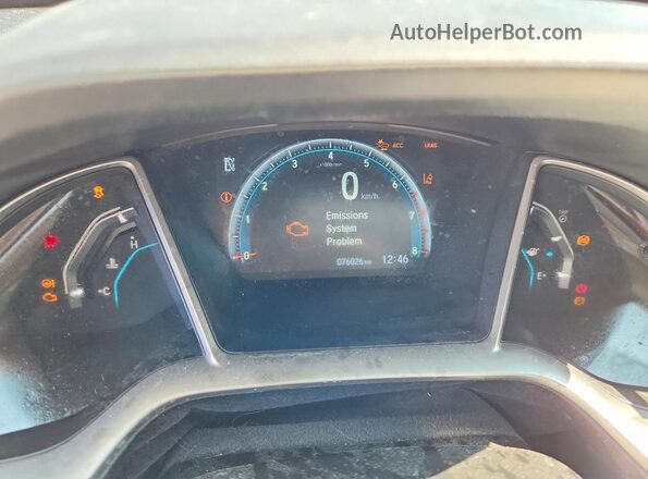 2HGFC1F95HH100570 2017 HONDA CIVIC Gray Instrument cluster view