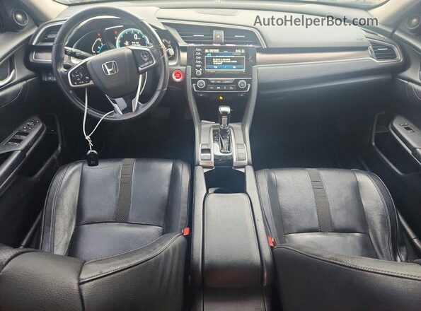 2HGFC1F95KH100365 2019 HONDA CIVIC Черный Вид панели приборов
