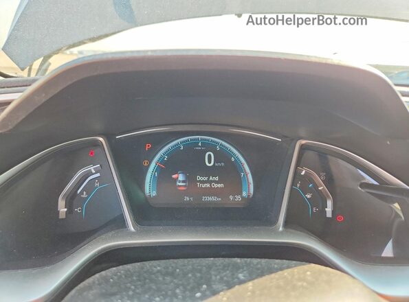 2HGFC1F96GH105968 2016 HONDA CIVIC Gray Вид щитка приладів
