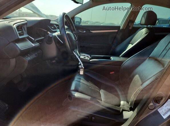 2HGFC1F96GH105968 2016 HONDA CIVIC Gray Вид салону спереду
