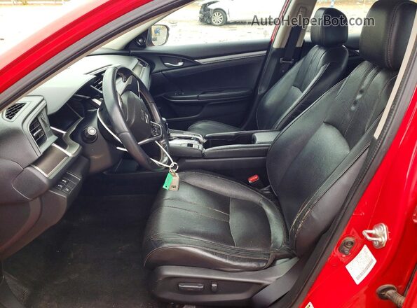 2HGFC1F97GH630988 2016 HONDA CIVIC Red Вид салону спереду