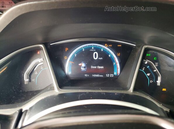 2HGFC1F97GH630988 2016 HONDA CIVIC Red Вид щитка приладів