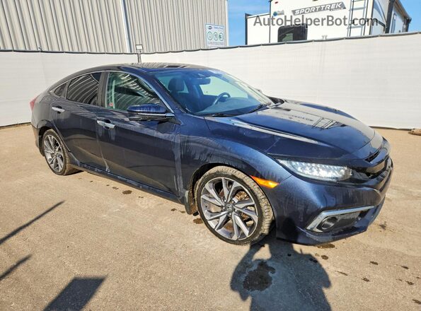 2HGFC1F97KH101825 2019 HONDA CIVIC Charcoal Вид салону спереду