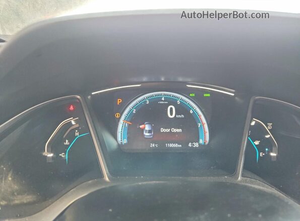 2HGFC1F97KH101825 2019 HONDA CIVIC Charcoal 