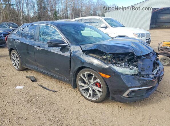 2HGFC1F97KH106085 2019 HONDA CIVIC Black Delantero derecho