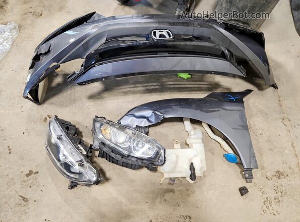 2HGFC1F98HH108582 2017 HONDA CIVIC Gray Vista del compartimento del motor