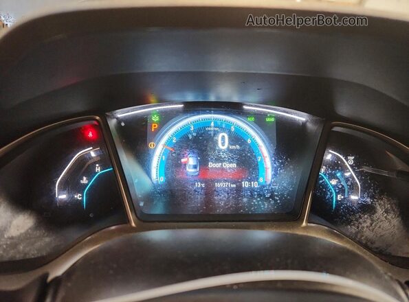 2HGFC1F98HH108582 2017 HONDA CIVIC Gray Vista del cuadro de instrumentos