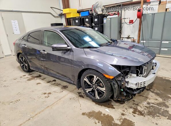 2HGFC1F98HH108582 2017 HONDA CIVIC Gray Delantero derecho
