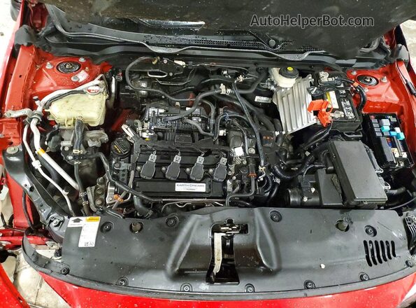 2HGFC1F98HH630953 2017 HONDA CIVIC Red Widok wnętrza z tyłu