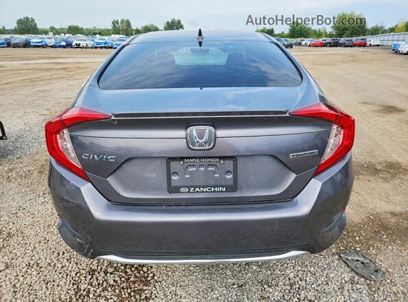 2HGFC1F99KH104810 2019 HONDA CIVIC Gray Widok z tyłu