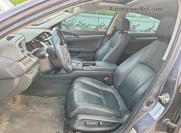 2HGFC1F99KH104810 2019 HONDA CIVIC Gray Widok wnętrza z przodu
