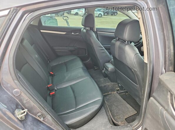 2HGFC1F99KH104810 2019 HONDA CIVIC Gray Widok tylnych siedzeń