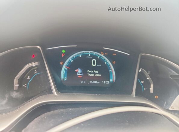 2HGFC1F9XHH104856 2017 HONDA CIVIC White Вид щитка приладів