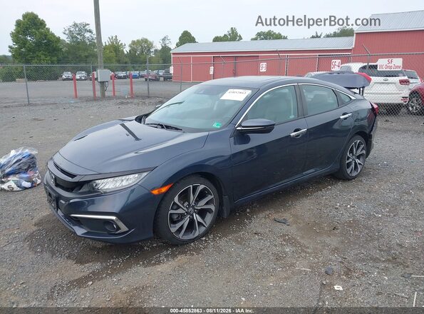 2HGFC1F9XMH701953 2021 HONDA CIVIC Dark Blue Передня ліва чверть