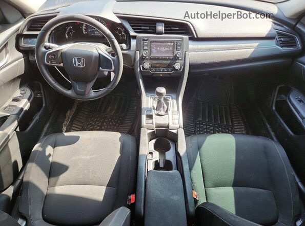 2HGFC2E20JH022635 2018 HONDA CIVIC Gray Dashboard view