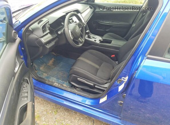 2HGFC2E52HH032975 2017 HONDA CIVIC Blue Вид салону спереду