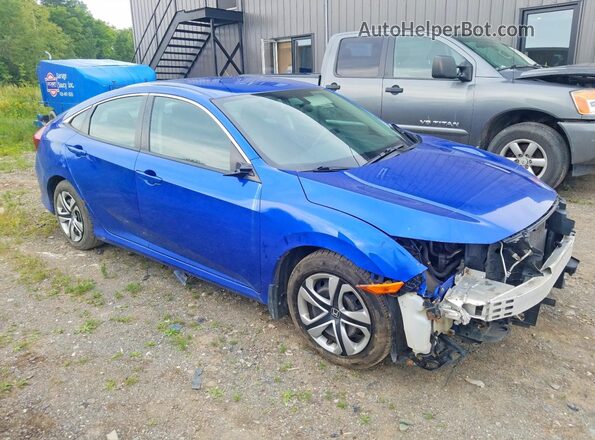 2HGFC2E52HH032975 2017 HONDA CIVIC Blue Передня права чверть