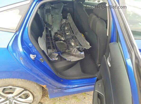 2HGFC2E52HH032975 2017 HONDA CIVIC Blue Вид задніх сидінь
