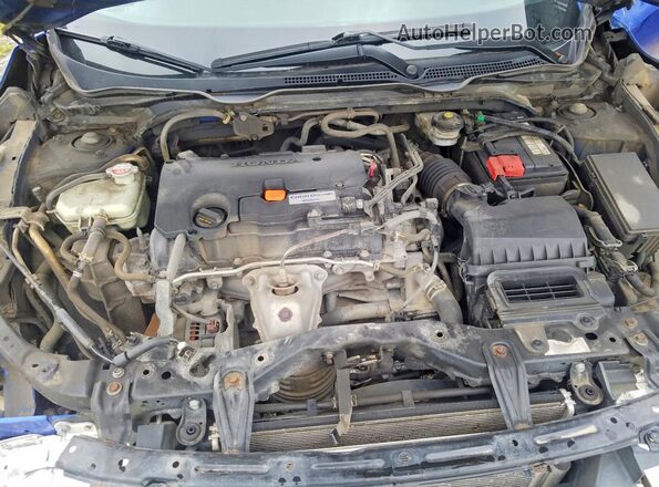 2HGFC2E52HH032975 2017 HONDA CIVIC Blue Вид задньої частини салону