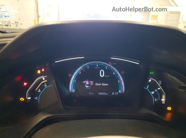 2HGFC2E55KH028121 2019 HONDA CIVIC Black Vista del cuadro de instrumentos