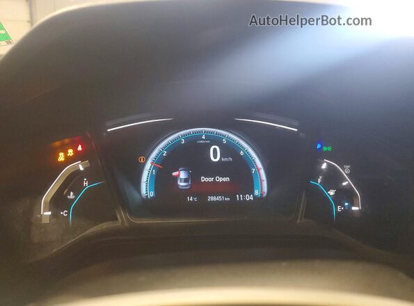 2HGFC2E56GH011352 2016 HONDA CIVIC Black Widok zestawu wskaźników