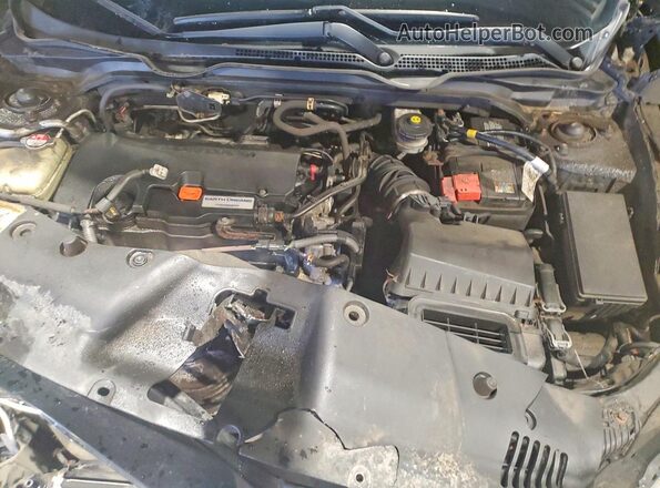 2HGFC2E56GH011352 2016 HONDA CIVIC Black Widok wnętrza z tyłu