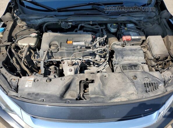 2HGFC2E58GH033921 2016 HONDA CIVIC Черный Вид задней части салона