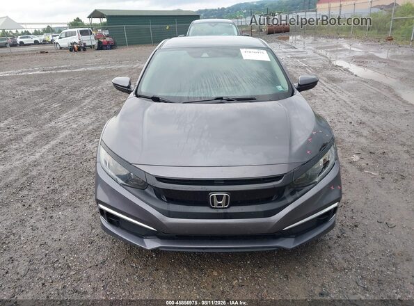 2HGFC2E64KH588706 2019 HONDA CIVIC Gray Instrument cluster view