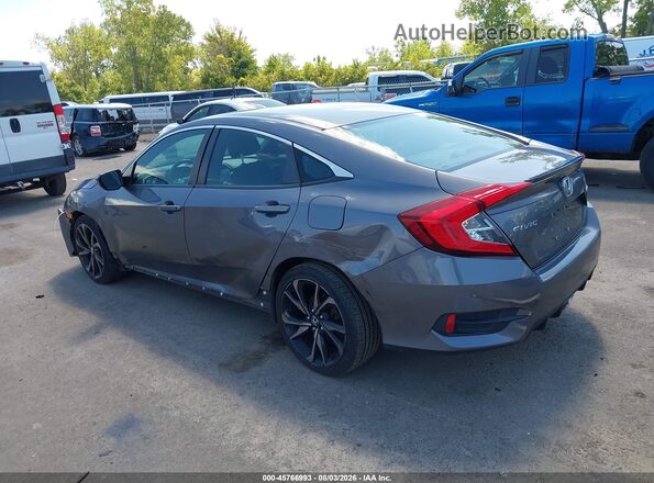 2HGFC2E81KH552585 2019 HONDA CIVIC Gray Задня ліва чверть