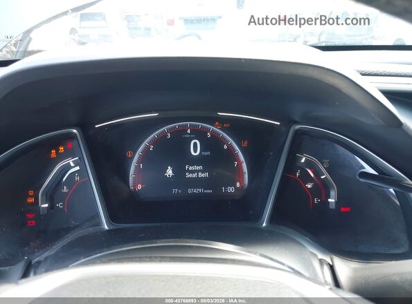 2HGFC2E81KH552585 2019 HONDA CIVIC Gray Вид задніх сидінь