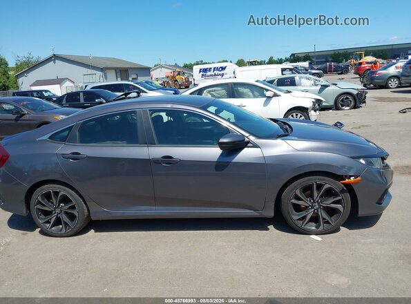 2HGFC2E81KH552585 2019 HONDA CIVIC Gray Панорамний вид салону 360°