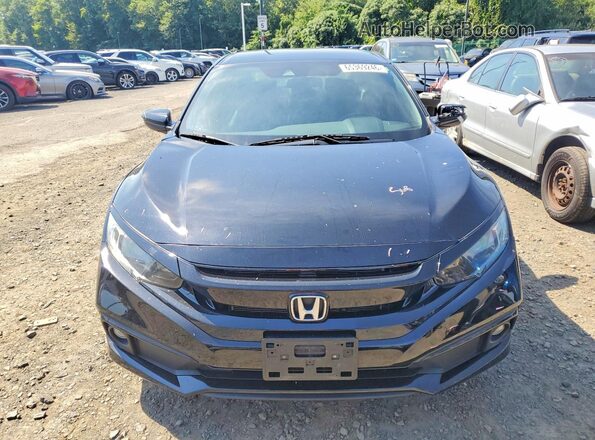 2HGFC2E8XKH576223 2019 HONDA CIVIC Black Widok z przodu