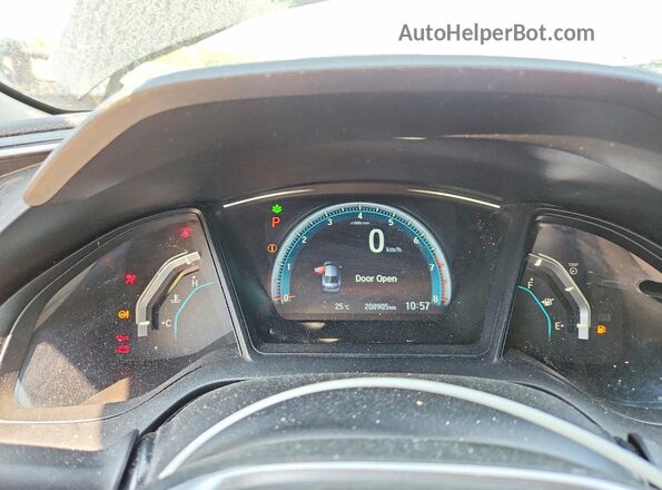 2HGFC2F50GH028629 2016 HONDA CIVIC Black Instrument cluster view