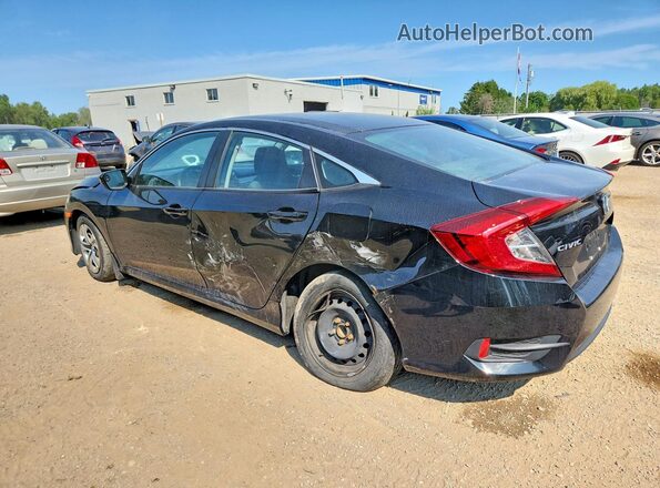 2HGFC2F50GH028629 2016 HONDA CIVIC Black Rear left