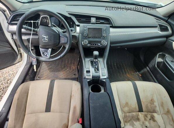 2HGFC2F50GH518858 2016 HONDA CIVIC Белый Вид панели приборов