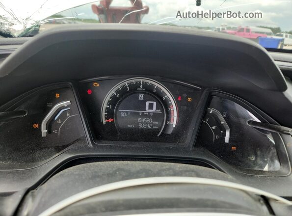 2HGFC2F50GH518858 2016 HONDA CIVIC Белый Вид щитка приборов