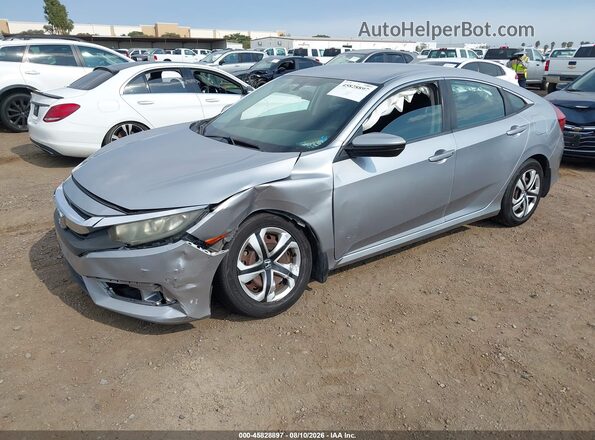 2HGFC2F50GH520187 2016 HONDA CIVIC Silver წინა მარცხენა ხედი სამი მეოთხედიდან