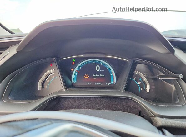 2HGFC2F50HH017194 2017 HONDA CIVIC Белый Вид щитка приборов