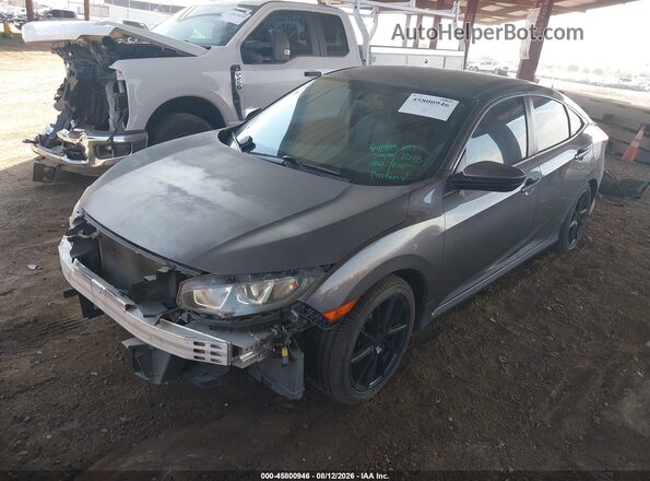 2HGFC2F50HH545138 2017 HONDA CIVIC Gray Przód lewy